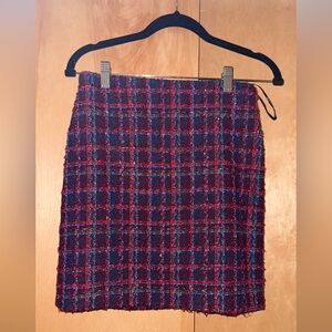 Amanda Uprichard - Metallic Tweed Mini Skirt